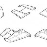 CMK 7169 Westland Wyvern S.4 Control surfaces for Trum 1/72