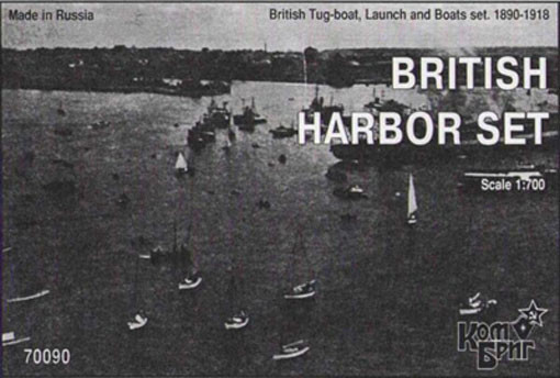 Combrig 70090 British Tug-boat + Launch + Boats set 1/700