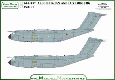 Model Maker Decals D144197 Airbus A400M Belgian and Luxemburg 1/144