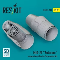 Reskit U32183 MiG-29 'Fulcrum' exh.nozzles (TRUMP) 1/32