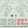 Model Maker Decals D72061A Polish Lockheed-Martin F-16C NATO Tiger Meet 2015 1/72