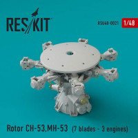 Reskit RSU48-0021 Rotor CH-53, MH-53E - 7 blades,3 engines 1/48