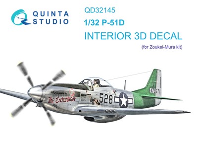 Quinta studio QD32145 P-51D Mustang (Zoukei-Mura SWS) 1/32