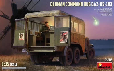 Miniart 35202 German Command Bus GAZ-05-193 (3x camo) 1/35