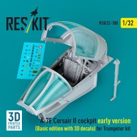 Reskit U32188 A-7E Corsair II early cockpit Basic (TRUMP) 1/32