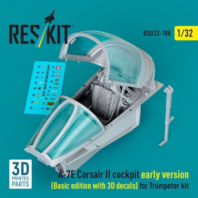Reskit U32188 A-7E Corsair II early cockpit Basic (TRUMP) 1/32