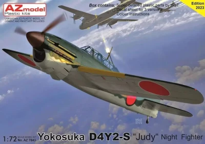 Az Model 78043 Yokosuka D4Y2-S Judy Night Fighter (3x camo) 1/72