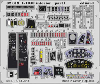 Eduard 32819 F-104C interior S.A.