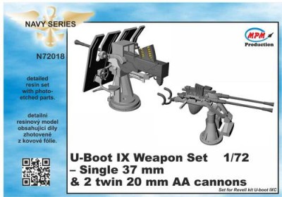 CMK N72018 U-Boot IX Weapon Set for REV 1/72