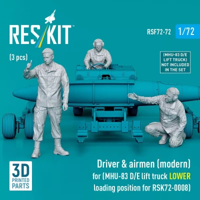 Reskit F72072 Driver &amp; airmen (modern) (for RSK72-0008) 1/72