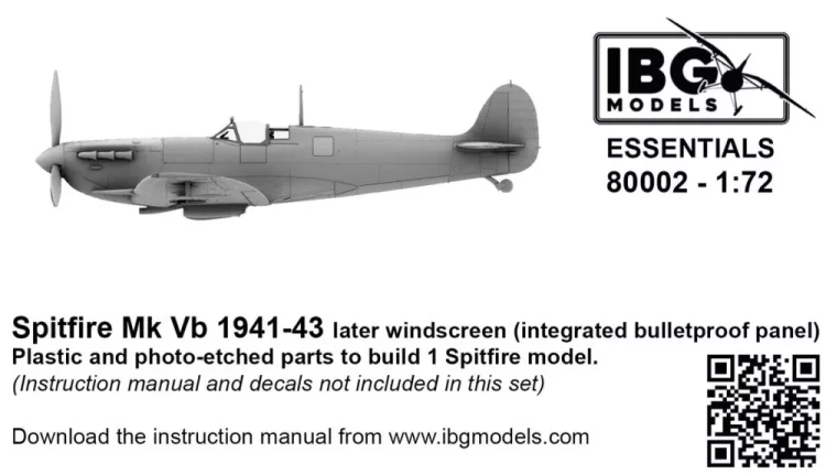 IBG 80002 Spitfire Mk.Vb 1941-43 later w. (ESSENTIALS) 1/72