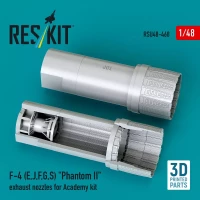 Reskit U48468 F-4 (E,J,F,G,S) 'Phantom II' exh.nozz. (ACAD) 1/48