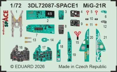 Eduard 3DL72087 MiG-21R SPACE (EDU) 1/72