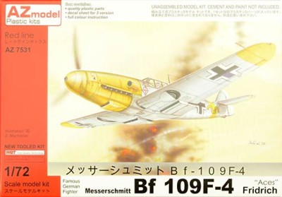 Az Model 75031 Messerschmitt Bf 109F-4 Aces (3x camo) 1/72