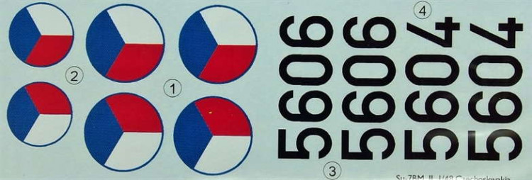 LF Model C4879 Decals Su-7BM over Czechoslovakia Part II. 1/48