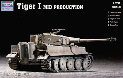 Trumpeter 07243 Танк &quot;Тигр&quot; 1 (средний) 1/72