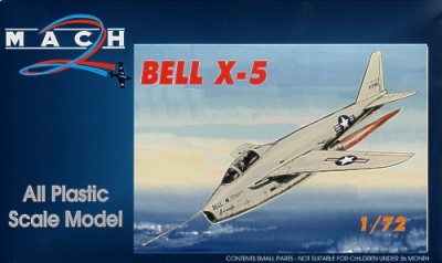 Mach 2 MACH7242 Bell X-5 Includes swept and straight wings 1/72