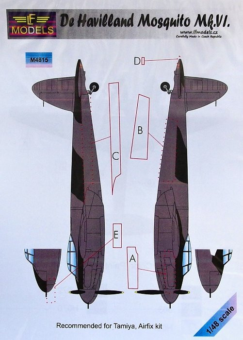 LF Model M4815 Mask D.H. Mosquito Mk.VI (TAM/AIRF) 1/48