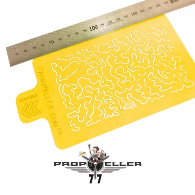 77 Propeller 77PRP055 Luftwaffe WWII Shingles Camo STENCIL No.3