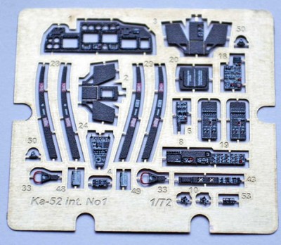 Ace Model E7267 Ka-52 interior 1/72
