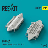 Reskit RS32-0175 BRU-55 Smart bomb Racks for F-18 (2 pcs.) 1/32