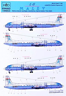 HAD 144053 Decal IL-18 Malev Retro 60's (EAEX) 1/144