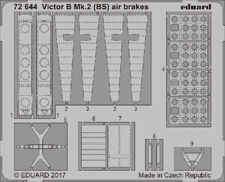 Eduard 72644 Victor B Mk.2 (BS) air brakes 1/72 AIRFIX