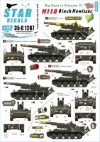 Star Decals 35-C1287 Big Guns in Vietnam # 4. US Army M110 8 inch SP Howitzers 1/35