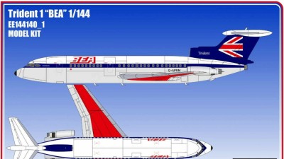 Восточный Экспресс 144140-1 HS121 Trident 1c BEA ( Limited Edition ) 1/144