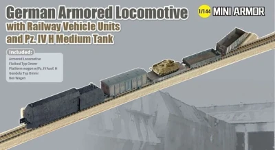 Dragon 14152 German Armored Locomotive W/Railway Vehicle Units A 1/144