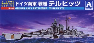 Aoshima 009352 German Navy battleship Tirpitz 1:2000