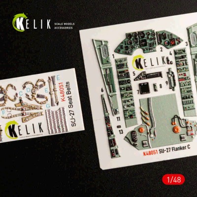 Reskit K48051 SU-27 Flanker interior 3D (GWH) 1/48