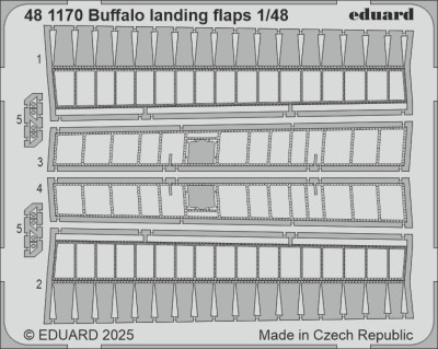 Eduard 481170 SET Buffalo landing flaps (TAM) 1/48