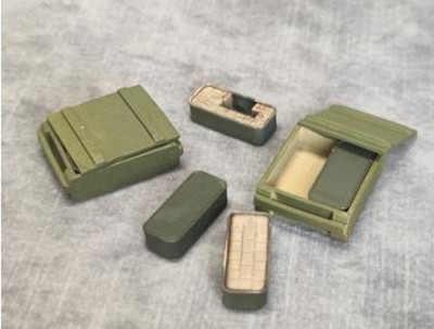 Zedval D35044 Ящики для патронов.В комплекте 5 шт. 1/35