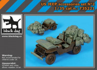 Black Dog T35221 US Jeep accessories set (TAM) 1/35