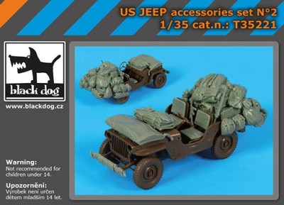 Black Dog T35221 US Jeep accessories set (TAM) 1/35