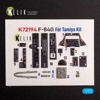 Reskit K72194 F-84G Thunderjet - interior 3D (TAM) 1/72