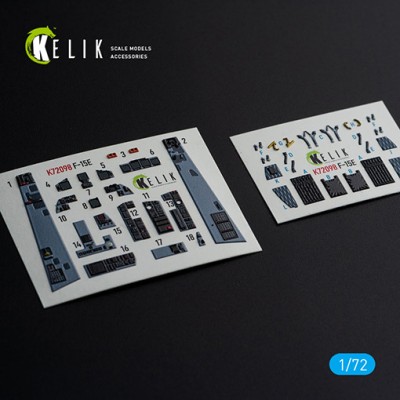 Reskit K72098 F-15E - interior 3D decals GWH 1/72
