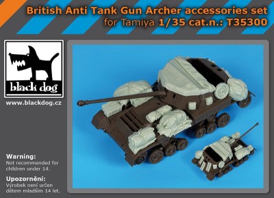 Black Dog T35300 British anti tankgun Archer accessories set	(designed to be used with Tamiya kits) 1/35