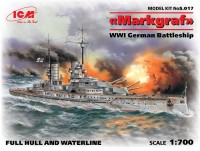 ICM S70017 Markgraf WWI German battleship 1/700