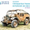 Quinta Studio QD35093 Quad Gun Tractor (Tamiya) 3D Декаль интерьера кабины 1/35