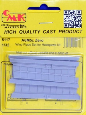 CMK 5117 A6M5c Zero Wing Flaps Set (HAS) 1/32