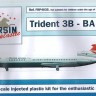 F-rsin Plastic FRP4035 Hawker-Siddeley Trident 3B - British Airways - laser-printed decals with white silk-screened registrations 1/144