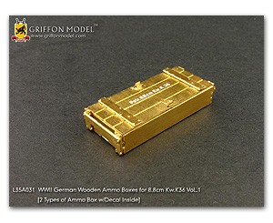 Griffon Model L35A031 German Wooden Ammo Boxes for 8.8cm Kw.K 36 Vol.1 1:35