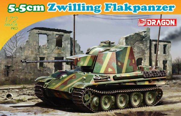 Dragon 7488 Сборная модель 5.5 cm Zwilling FlakPanzer 1/72