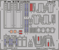 Eduard 49495 B-57B seatbelts Airfix