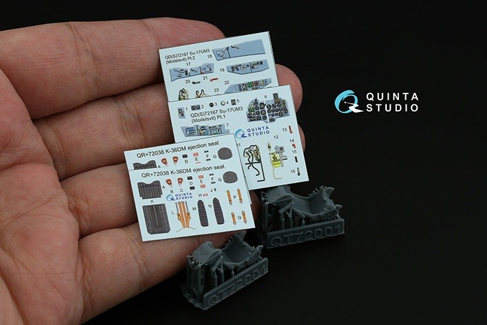 Quinta studio QD+72167 Су-17УМ3 (Modelsvit) (с 3D-печатными деталями) 1/72