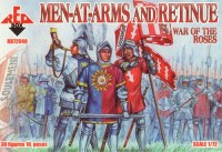 Red Box 72040 War of the Roses 1. Men-at-Arms and Retinue. 1/72