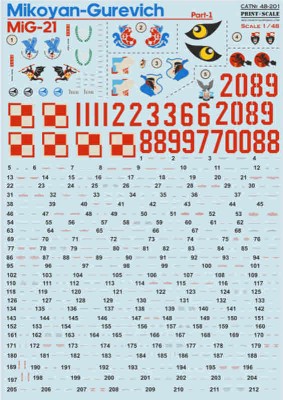 Print Scale 48-201 MiG-21 Polish Air Force Part 1 1/48