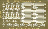 White Ensign Models PE 35061 KA27 HELIX helicopters (x6) for Trumpeter kit, inc. Interiors 1/350